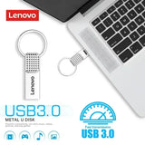 Memoria USB 3.0 Lenovo OTG de 2 TB, de metal, USB 3.0, de 1 TB, tipo C, de alta velocidad, 128 GB, miniunidad flash, resistente al agua