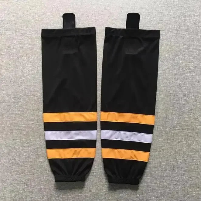 1 Pair Multiple Colors Knit Ice Hockey Socks 100% Polyester Team Training Socks Practice Socks Hockey Equipment Sports Sock