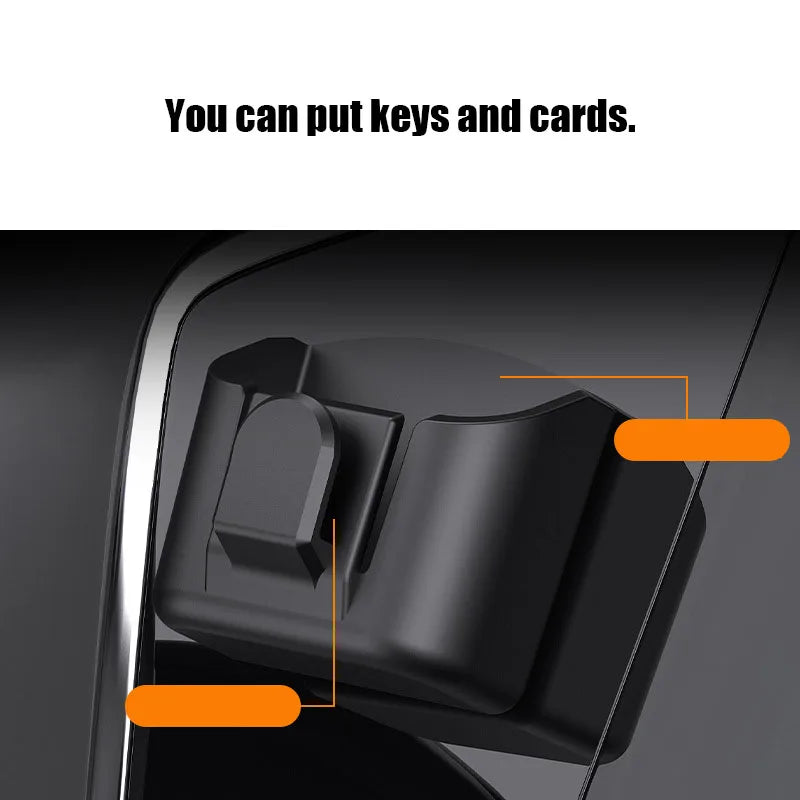 Car Dashboard Key Storage Box Reusable Back Adhesive Organizer Box Anti-Slip Dashboard Organizer Car Stowing Tidying Accessorie