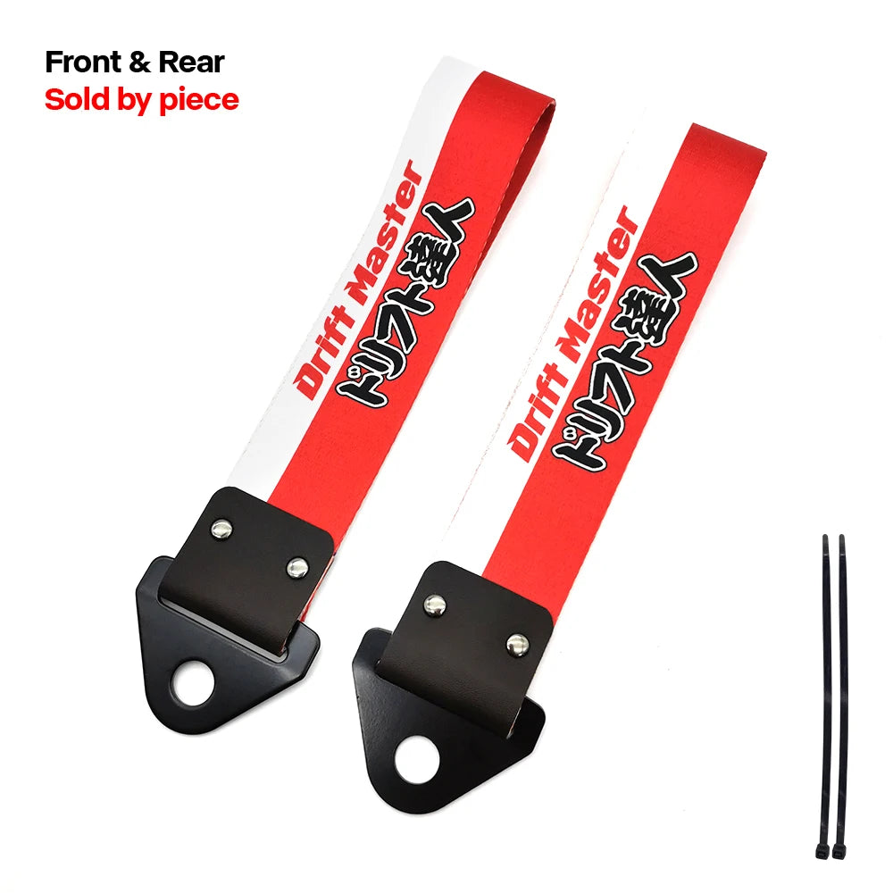 Correa de remolque colgante para coche con cultura de carreras JDM, cuerda de remolque, cinta, parachoques, accesorios para NOS HKS Initial D