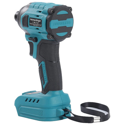 Heimerdinger Brushless Cordless Impact Driver ,1/4-Inch 6.35mm Hex Impact Driver,High Torque 220N.m Variable Speed