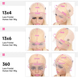 360 Full Lace Wig Human Hair Pre Plucked 613 Blonde Colored Lace Front Wigs Bone Straight Ponytail Human Hair Lace Frontal Wig
