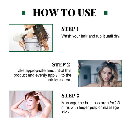 Ginger Hair Growth Serum Sprayer Fast Hair Growth Dense Regrowth Ginger Serum Oil Natural Hair Growth Accelerator For Stronger