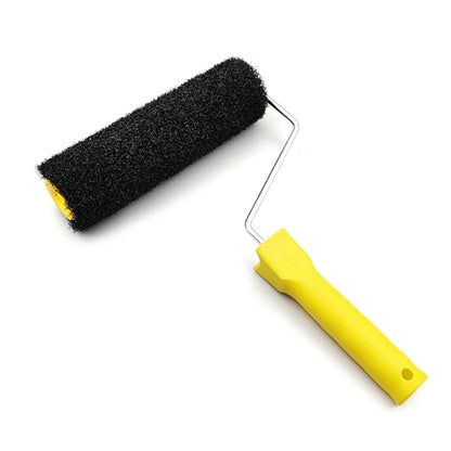 9-Inch Black Fiber Roller Brush for Putty Application, Wall Art Texture - Home Decor DIY Tool, 9inc, Black, Fiber Brush, Roller,