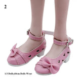 1Pair 1/3 1/6 Doll Shoes Fashion Female Doll Boots Plastic Doll Multistyles Long Knees Boots Fit Foot Length 2cm Dolls Shoes