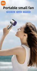 Xiaomi Handheld Portable Fan 100 Wind Speeds Adjustable Usb Charging Mini Outdoor Portable Turbo Long-lasting High Speed Fan