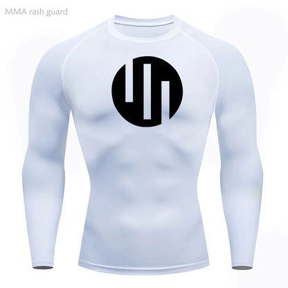 Gym Short Sleeve Running T-Shirt Men's Compression Long Sleeve Shirt Sun Protection Quick Drying Sports Top Black Sportswear 4xl