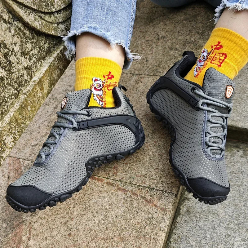 Men Climbing Shoes Big Size Women Sneakers Outdoor Hiking Trainers Anti-slip Comfortable Walking Sport Shoes Couple Travel Shoe