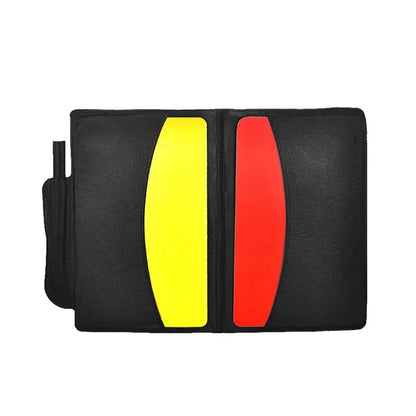 Hot Sale Football Soccer Referee Card Sets Warning Referee Red and Yellow Cards Wallet Score Sheets Notebook Judge Accessories