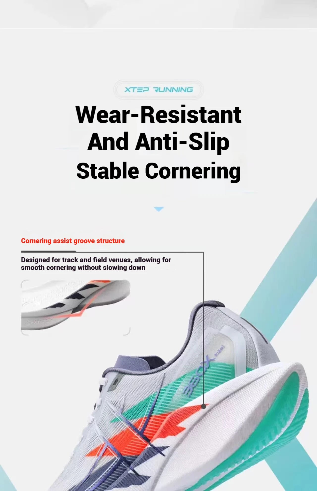 Xtep 360X 2.0 Professional Marathon Running Shoes For Men Racing Carbon Plate Shock Absorbent Sports Training Shoes 975219110035