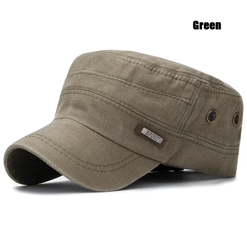 Military Cadet Flat Cap Fashion Clothes Adjustable Snapback Hat Unisex New Fashion Classics Outdoor Casual Sport Baseball Cap
