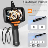 5'' IPS Screen Handheld Endoscope Car Inspection Borescope Video Camera Single Dual Triple Autofocus Lens USB Probe Waterproof