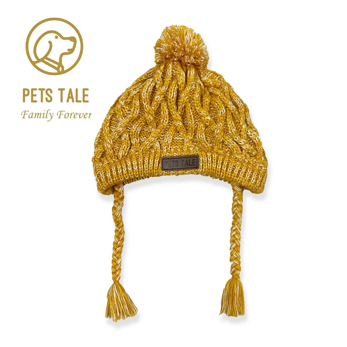 Gorros suaves de invierno para perros, gorro de punto cálido para perros, gorro de punto resistente al viento para perros