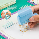 Fromthenon 5 Holes Puncher Loose Leaf Notebook Paper Mini Puncher Loose-leaf Binding Student Office Stationery Supplies