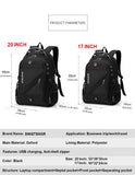 Mochila impermeable para portátil de 17/20 pulgadas 2025, mochila de viaje para hombre y mujer, mochila Oxford, mochila escolar moderna para hombre