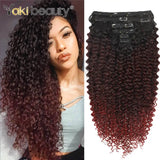 Extensões de cabelo cacheado Jerry Curly 65cm clip in tecelagem dupla com seda orgânica 160 g
