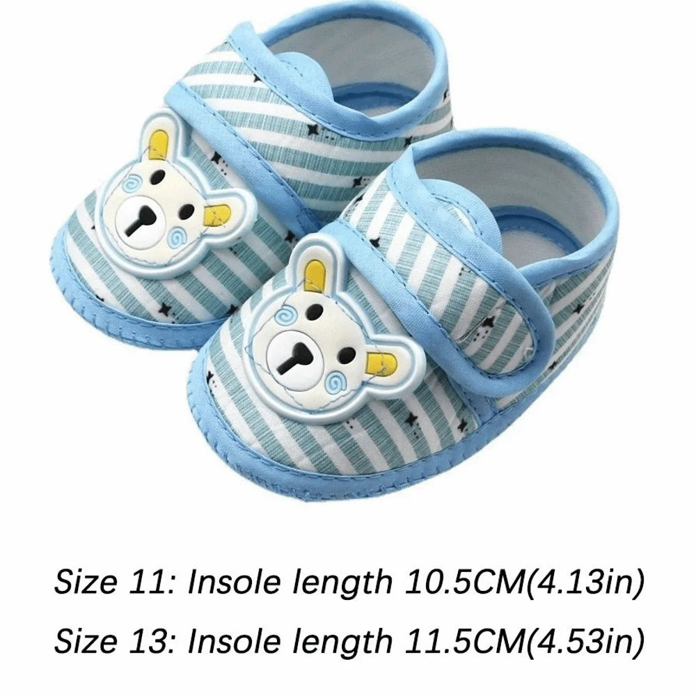 Cute Soft Sole Shoes Anti-slip Breathable First Walker Shoes Cartoon Bear Booties Newborn