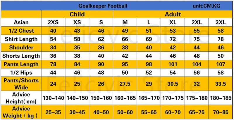 Men Kid 2024 Soccer Goalkeeper Uniform Protective Sponge Long Sleeve Football Training Goalkeeper Top Soccer Jersey Pants Custom