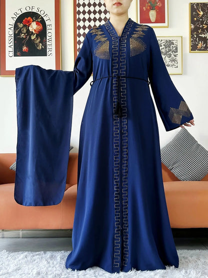 Vestido elegante de gasa para mujer, abaya abierta con cremallera, ropa musulmana, cárdigan islámico, abaya, nuevo
