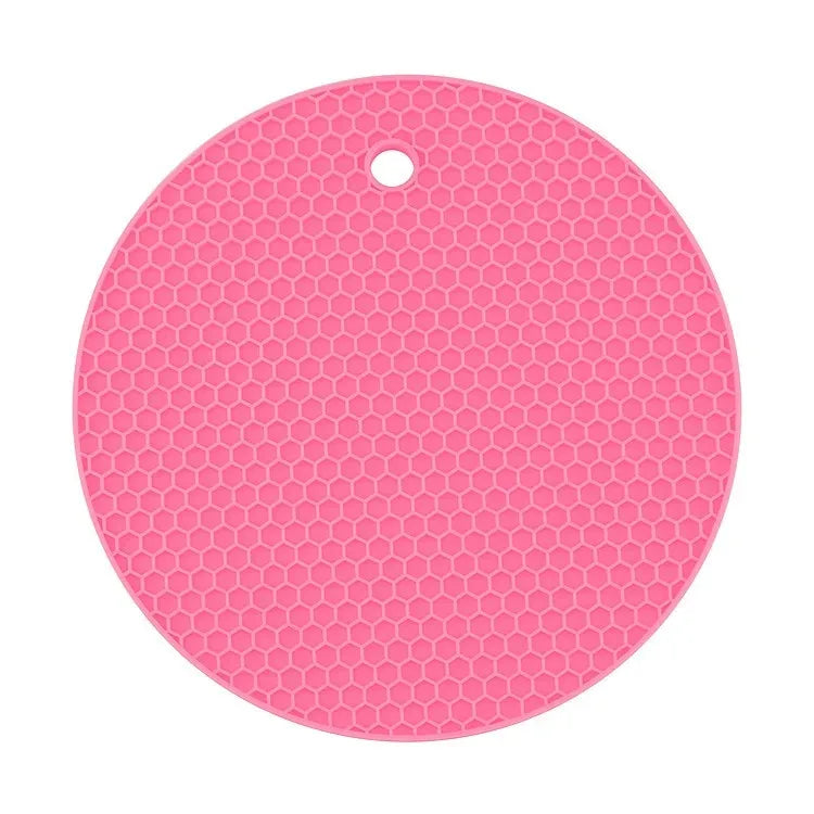 18/14cm Round Heat Resistant Silicone Mat Drink Cup Coasters Non-slip Pot Holder Table Placemat Kitchen Accessories Onderzetters