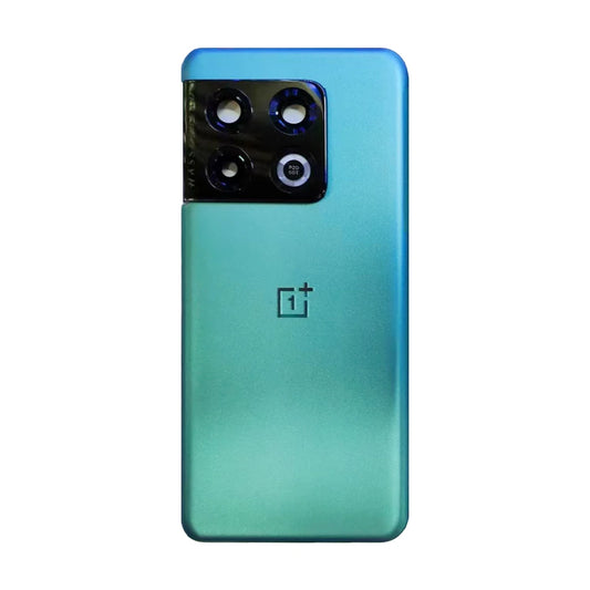 Tapa trasera de batería para OnePlus 10 Pro, carcasa con lente, marco de cámara, piezas de repuesto