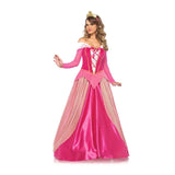 2025 Adult Costume Women Deluxe Pink Sleeping Beauty Princess Aurora Gorgeous costume For Halloween Party Fancy Dress