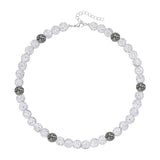 Bling Baseball Necklace for Men Rhinestone Beaded Ball Necklace Baseball Players Lovers Inspired Jewelry