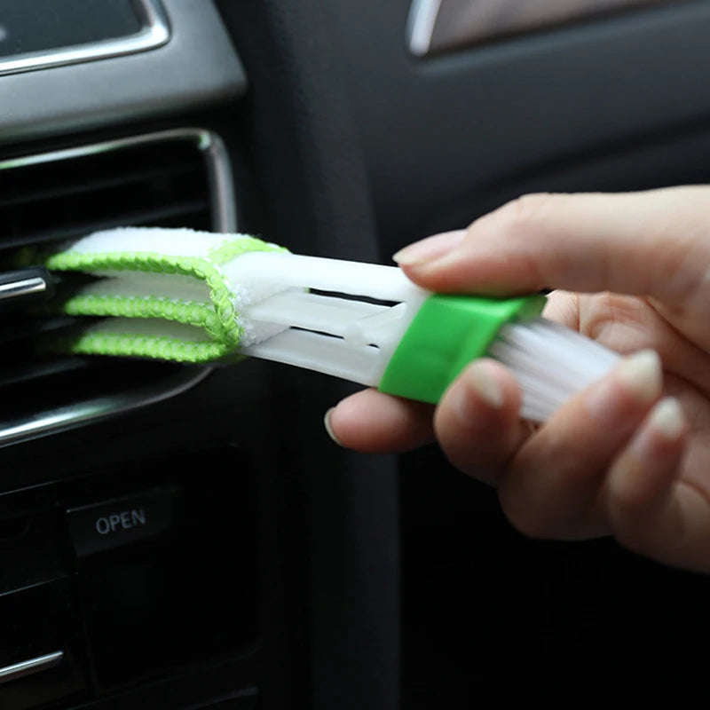 Escova de limpeza para saída de ar condicionado de carro, removedor de poeira, persianas, limpador de teclado, acessórios de limpeza interior do carro