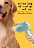 Dog Comb Pet Steam Massage Brush Safe Round Head Soft Teeth Spray Hair Removal Comb for Dog Universal for Cats Dogs Accessories