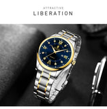RUIGE Fashion Men's Watch Roman Scale Minimalist Men's Famous Watch Night Glow Waterproof Trendy Watch