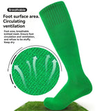 Loogdeel Football Sports Socks Long Knee Cotton Solid Color Kids Legging Stockings Soccer Baseball Ankle Adults Children Socks