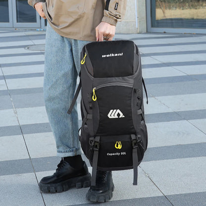 High Capacity Multifunctional Hiking Backpack Men Outdoor Sport Travel Backpack Bag Women 50L Hiking Climbing Fishing Backpack