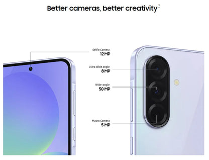 Samsung galaxy a36 5g - 8gb + 128gb 50mp camera 6.7" screen eu version samsung wallet slim glass back 5000mah battery IP67