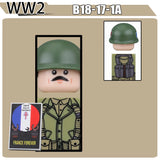 WW2 Military Soldier Figures Building Blocks Soviet British Army German Camouflage Warrior Infantry Accessories Bricks Toys Gift