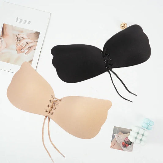 Sujetador push up sin costuras, autoadhesivo, sin tirantes, inalámbrico, adhesivo, lencería sexy, invisible, de silicona, para mujeres y niñas.