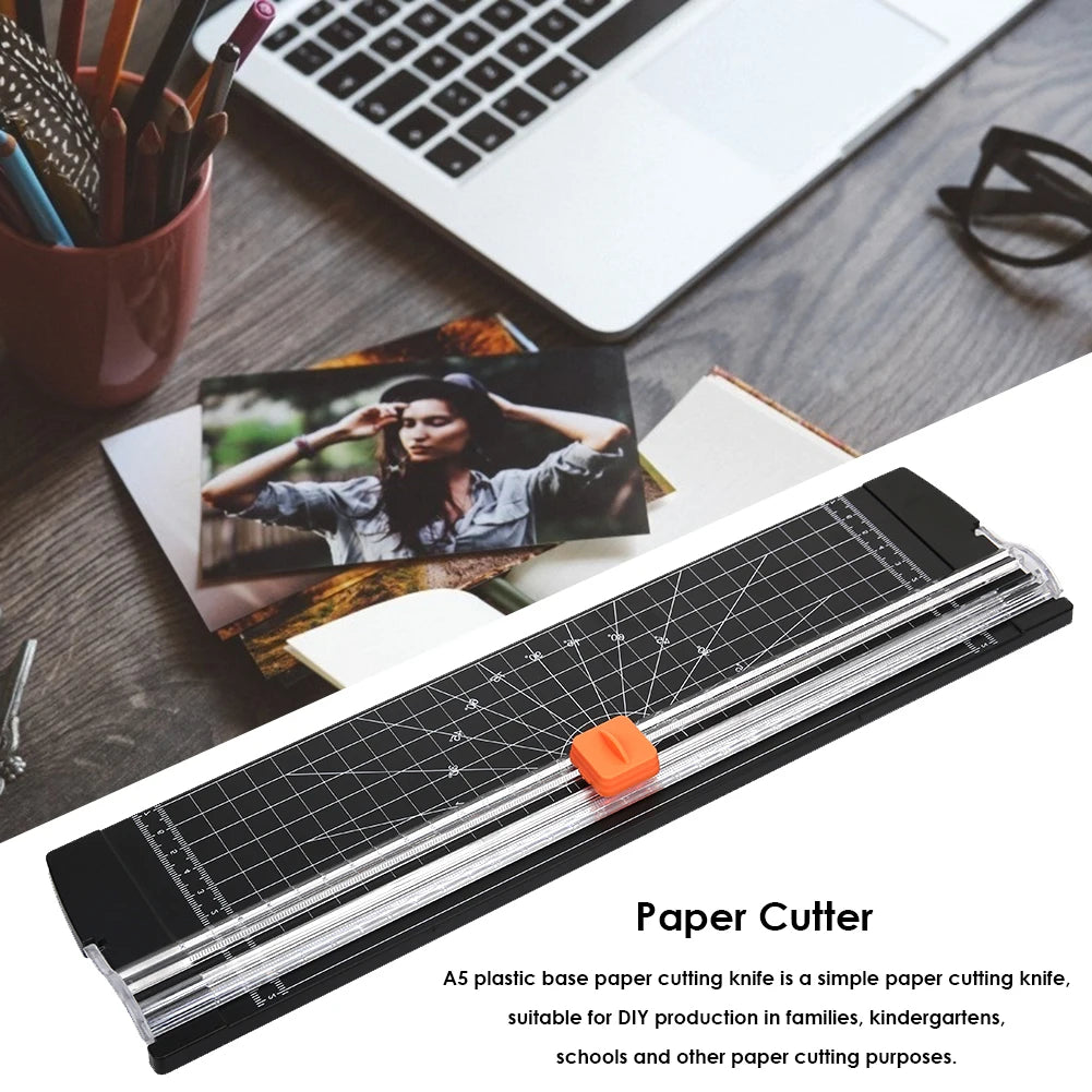 Office A4 A5 Guillotine Paper Cutter with Automatic Security Safe Guard for Coupon Craft Paper Lightweight Cutting Mat Machine