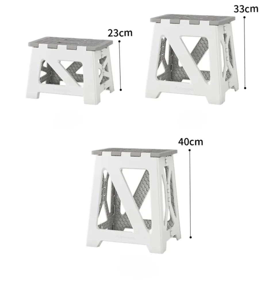 Folding Stool Household Lightweight Leisure Fishing Stool Children Utility Small Bench Outdoors Portable Non-Slip Plastic Chair