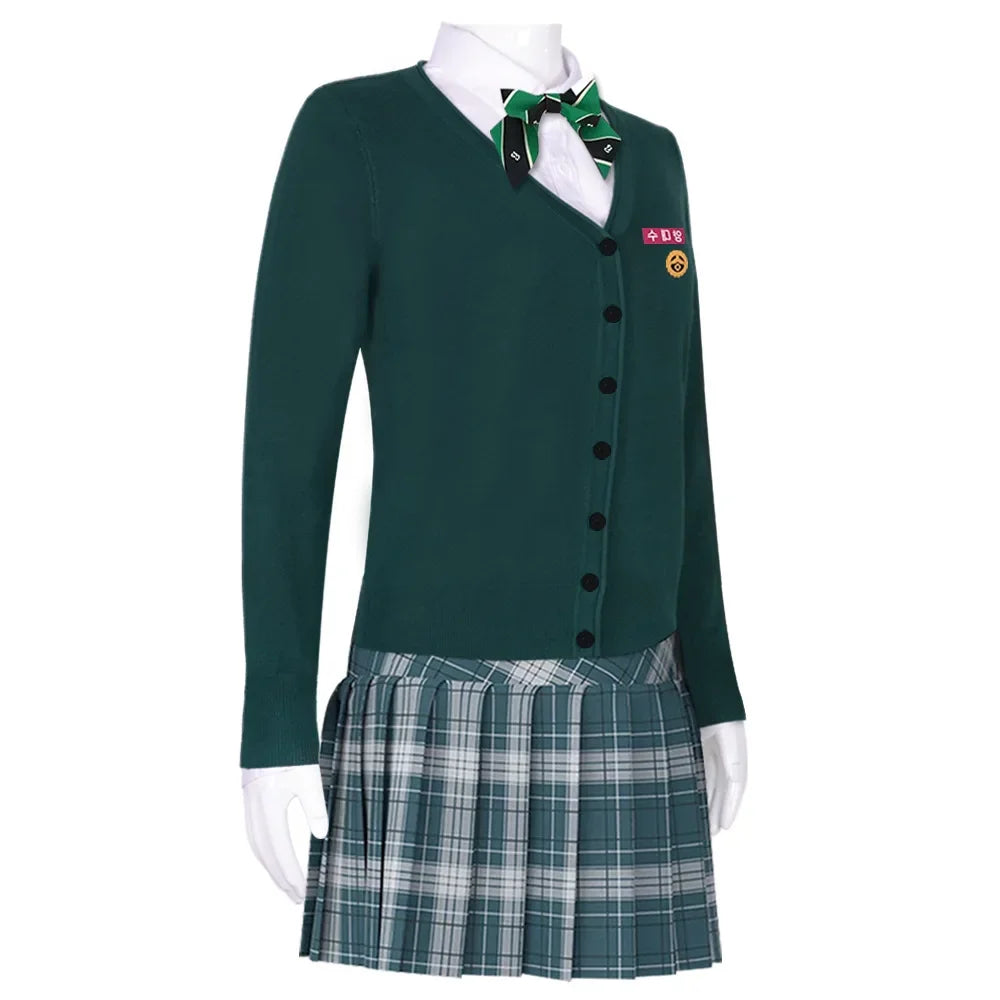New Anime Kids Girl Roleplay Cosplay Costumes Zoey Full Costume Set for K-pop Halloween Carnival Party Suits Clothes Outfit