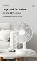 Xiaomi Youpin Fan Small White Desktop Timer Mute With Four-speed Adjustable Portable Fan Recharging Models Detachable Desk fan