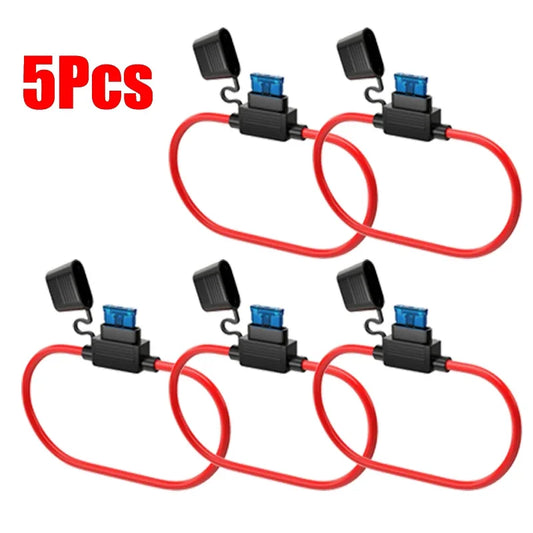 Suporte de fusível para carro, à prova d'água, mini adaptador de lâmina, caixa à prova de respingos para 12v 30a, interruptor de corte em linha, soquete de fusível à prova de umidade