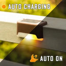 Outdoor Solar Step Lights Warm White LED Waterproof Stair Path Lighting for Garden Patio Fence Balcony Decoration Solar Power