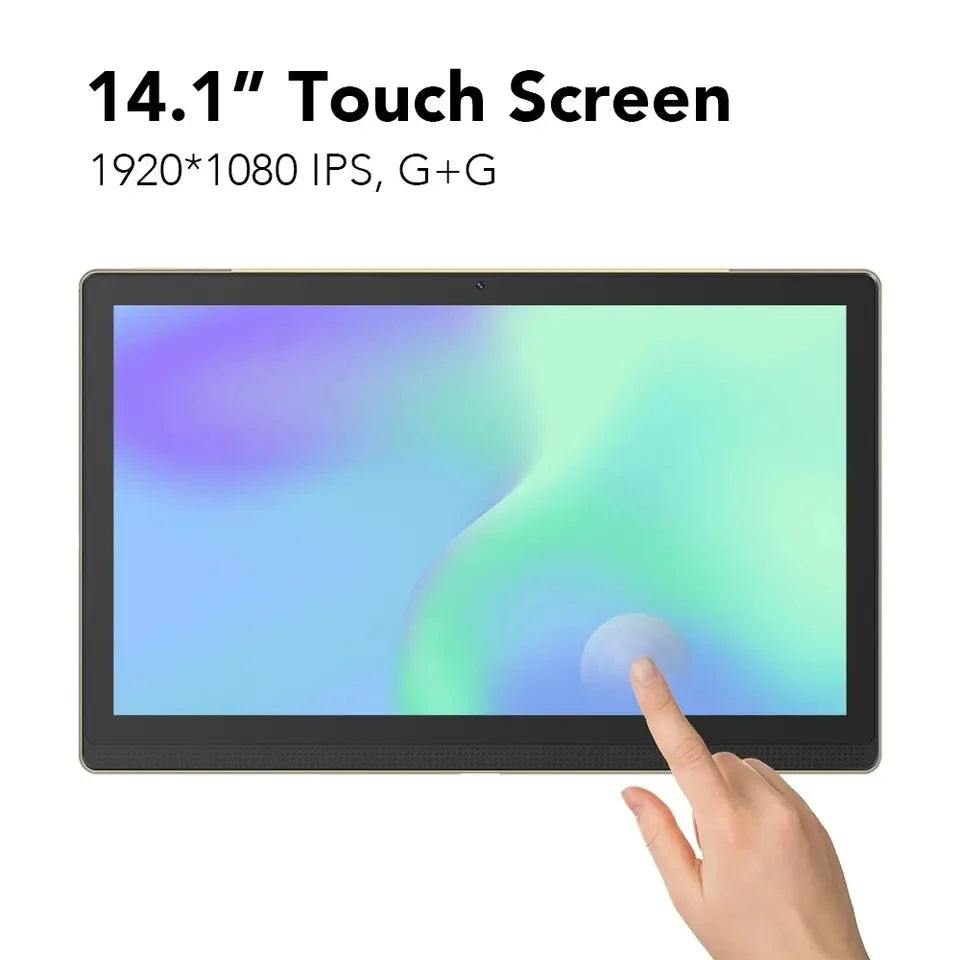 14.1inch Tablet L14 Pro Tab With Large Screen 1920*1080 IPS Screen 12GB+256GB Android 12 Tablets Deca Core 13+5MP Bluetooth WiFi