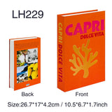 Travel Series Fake Book Decoration Coffee Table Living Room Fashion Fake Book Storage Box Decor Model Room IBIZA CAPRI