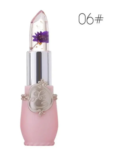 Waterproof Flower LipStick Jelly Flower Transparent Color Changing Lipstick Long Lasting 6 Colors Flower Lipsticks Lip balm