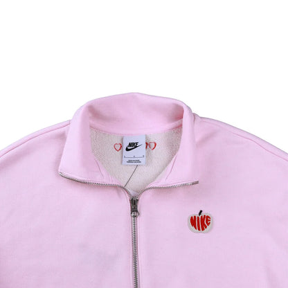 NIKE 2025 Women's AS W NSW PHNX FLC QZ CROP GCEL Knitted Hoodie HV8731-663