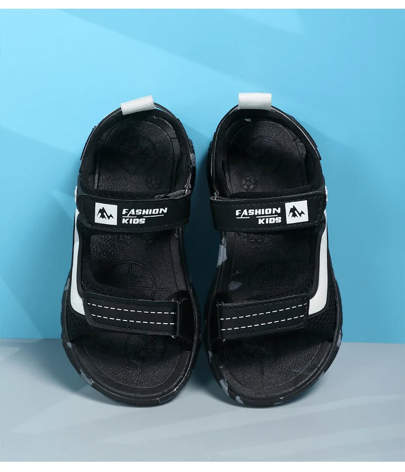 Kids Boys Trendy Camouflage Platform Strap Sandals Lightweight Soft Sole Non-slip Girls Children For Summer Outdoor Beach Shoe