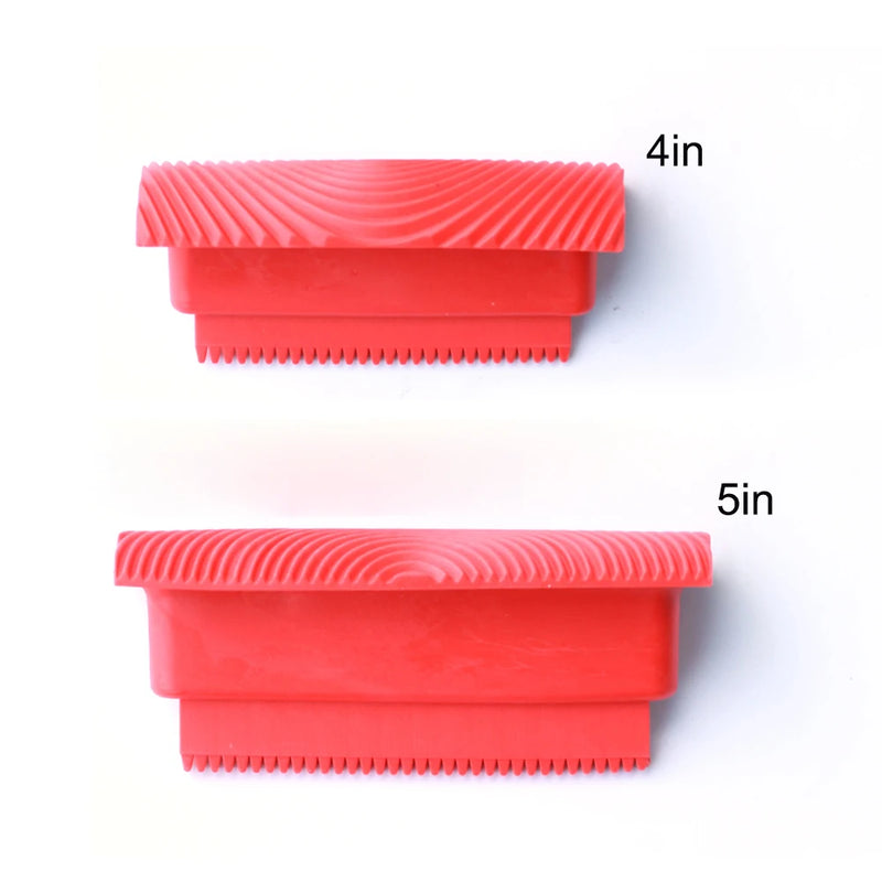 Wood Graining Tool Set Fake Wood Grain Roller Painting with Hand DIY Rubber Graining Tool for Wall Room Art Paint Decoration