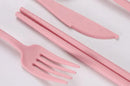 36pcs Plate Sets Wheat Straw Eco-Friendly Ramen Bowl Tableware Dinner Dishes Set Camping Tableware Set With Knife Fork Spoon