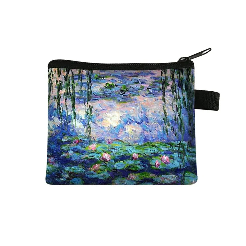 Oil Painting Coin Purse DIY Coin Bag Women Lipstick Card Keys Holder Money Bag Ladies Wallet Handbags For Women Small Kids Bags