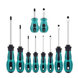 Multipurpose Handle Screwdrivers Set With Magnetic Insulated Security Repair Hand Tools Cross/Straight Type Mini Screw Driver